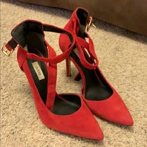 Guess red heels